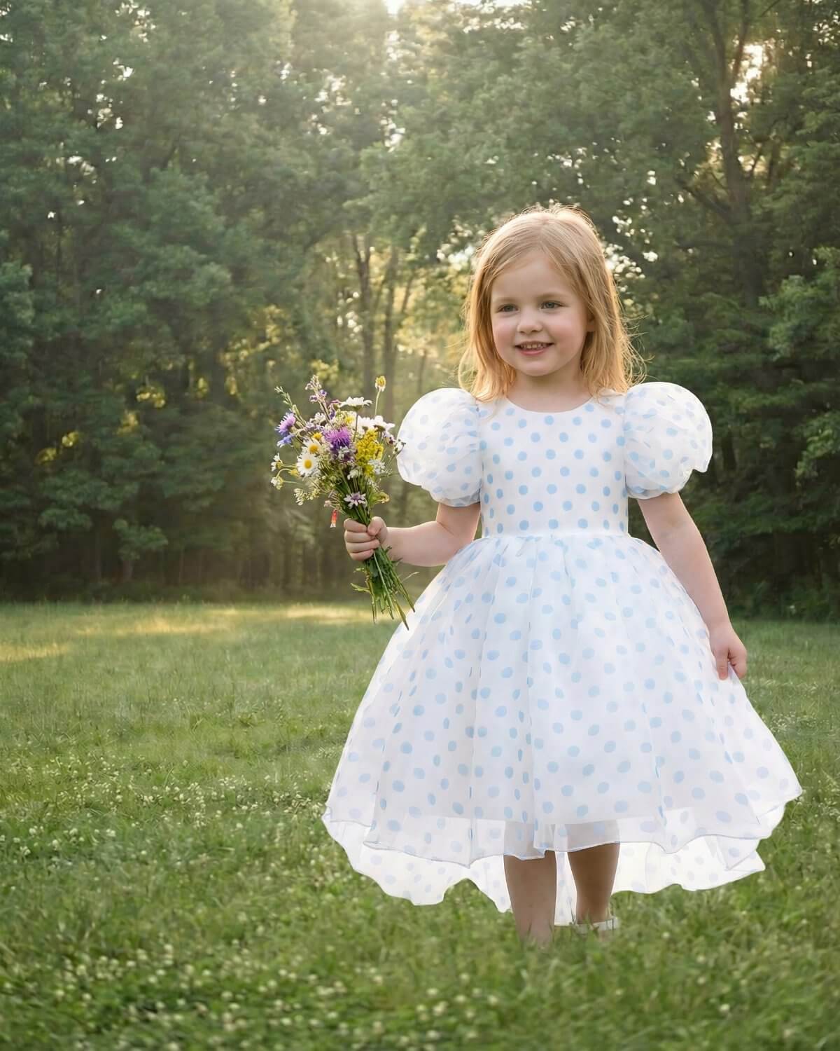 puff sleeve fairy dress Narcissus Fairy Princess Dress