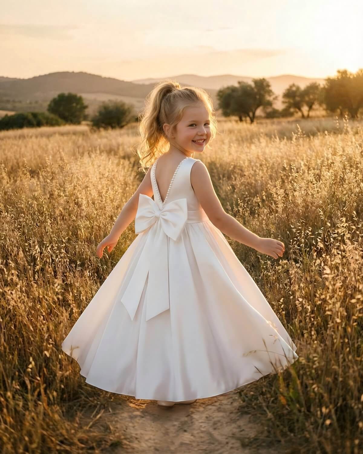 ivory party dress little girl Buy Ivory Cream Flower Girl Bow Dress (3mths-16yrs) from Next USA