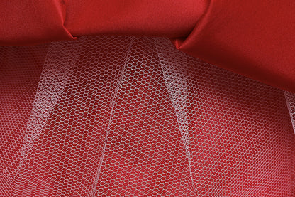 Royal Blue Lace Hi-Low Party Dress for Girls – Hand-Beaded Waist & Lace-Up Bow Back