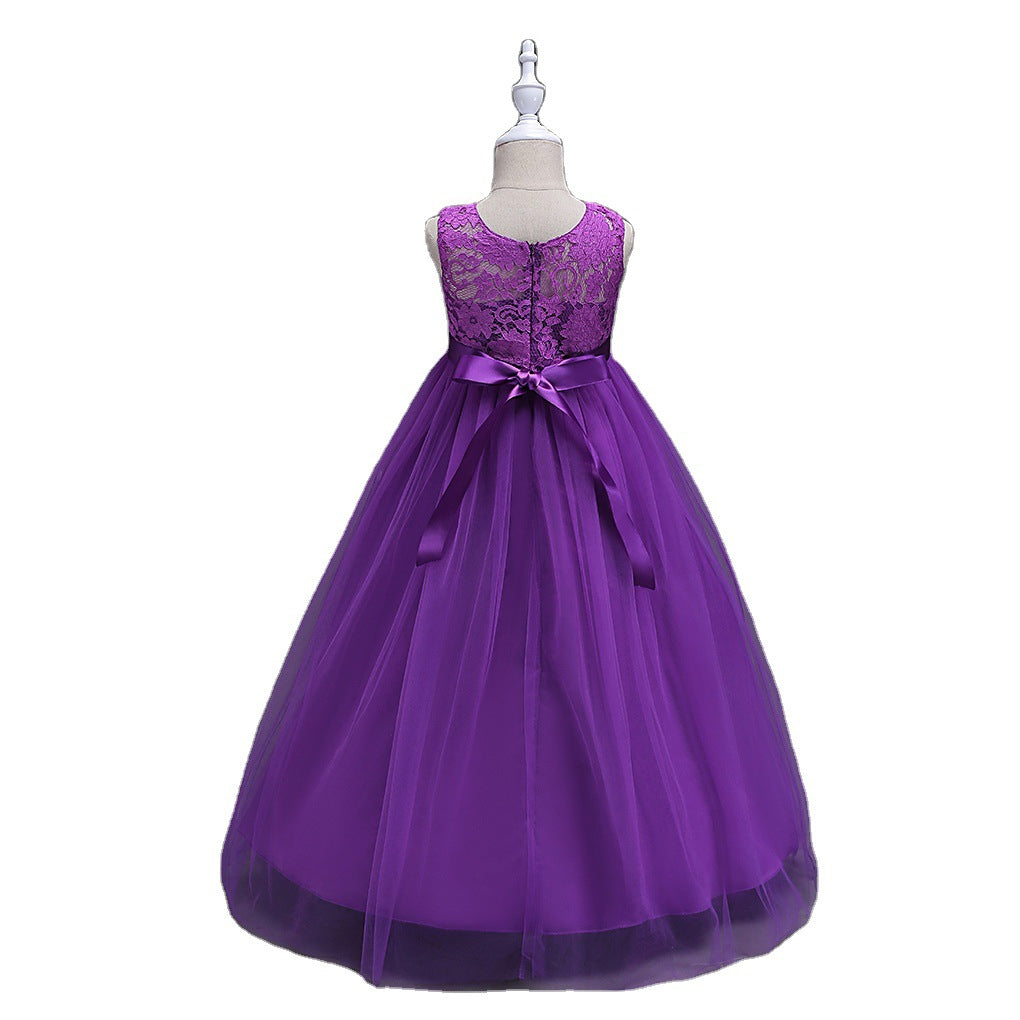 Lace Bodice Tulle Ball Gown Flower Girl Dress