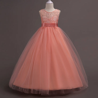 Lace Bodice Tulle Ball Gown Flower Girl Dress