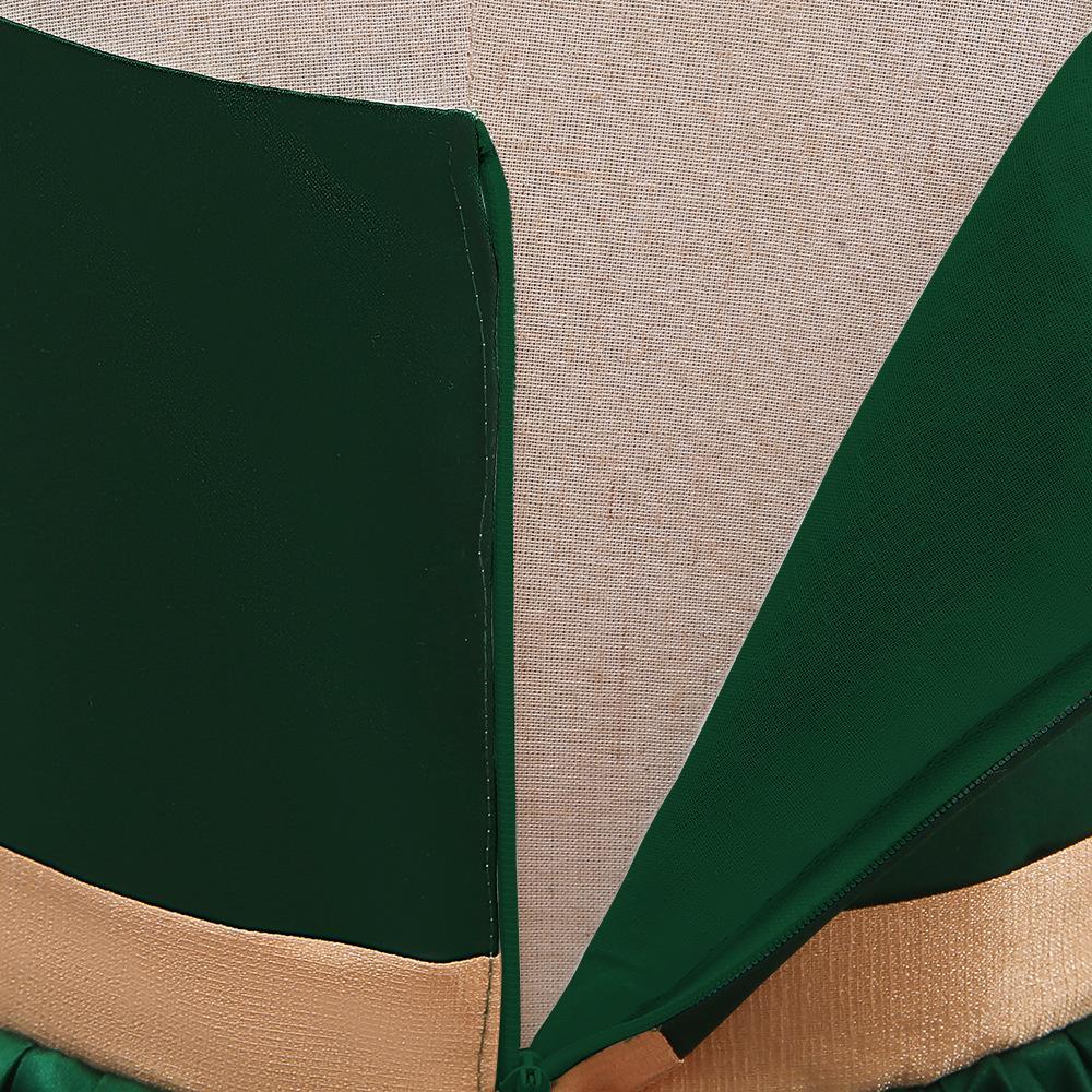 Kids Ivory Satin Party Dress with Champagne-Gold Bow | Wedding & Dinner Party