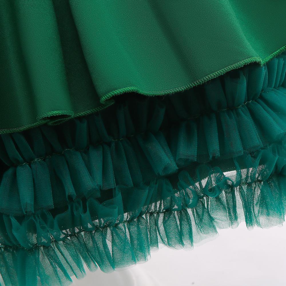 Kids Ivory Satin Party Dress with Champagne-Gold Bow | Wedding & Dinner Party