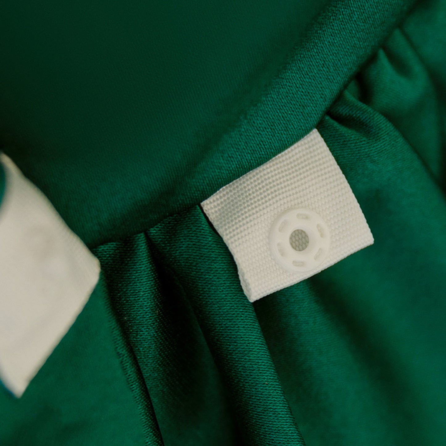 Blush Pink Satin Flower Girl Dress with Pearl Neckline & Bow Back