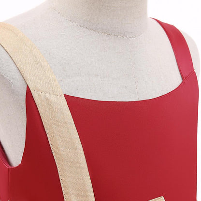 Kids Ivory Satin Party Dress with Champagne-Gold Bow | Wedding & Dinner Party