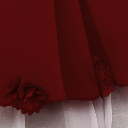 Baby & Toddler Giant Bow Satin & Organza Party Dress – Photo-Ready Statement Look (Detachable Back Bow)