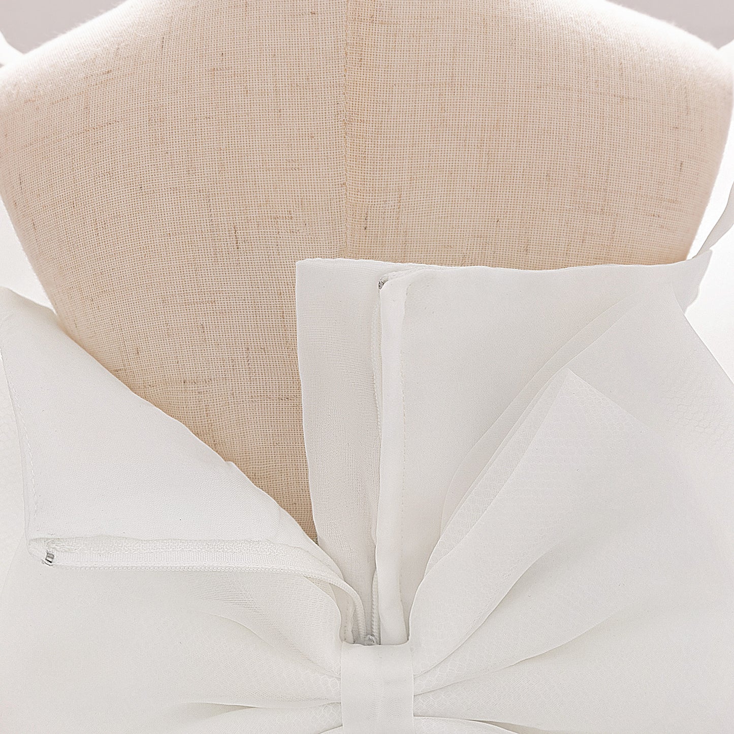 Baby & Toddler Giant Bow Satin & Organza Party Dress – Photo-Ready Statement Look (Detachable Back Bow)