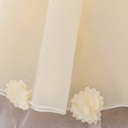 Baby & Toddler Giant Bow Satin & Organza Party Dress – Photo-Ready Statement Look (Detachable Back Bow)