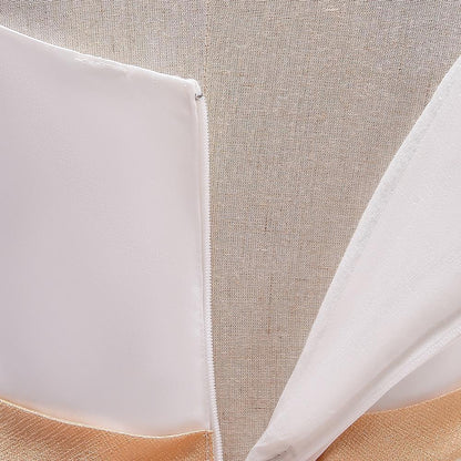 Kids Ivory Satin Party Dress with Champagne-Gold Bow | Wedding & Dinner Party