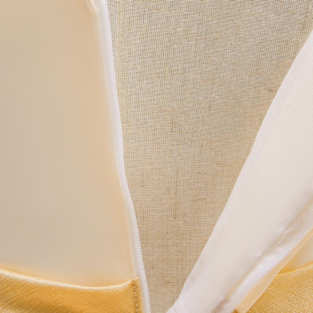 Kids Ivory Satin Party Dress with Champagne-Gold Bow | Wedding & Dinner Party