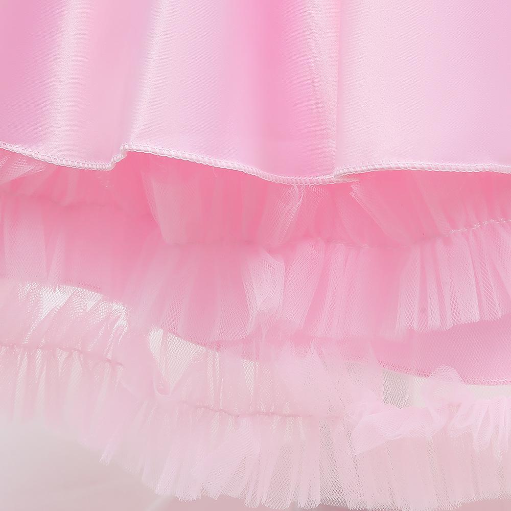 Kids Ivory Satin Party Dress with Champagne-Gold Bow | Wedding & Dinner Party