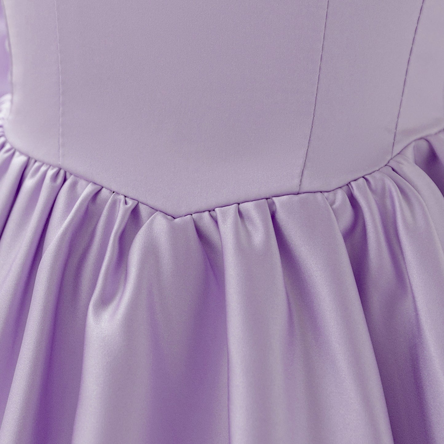 Blush Pink Satin Flower Girl Dress with Pearl Neckline & Bow Back